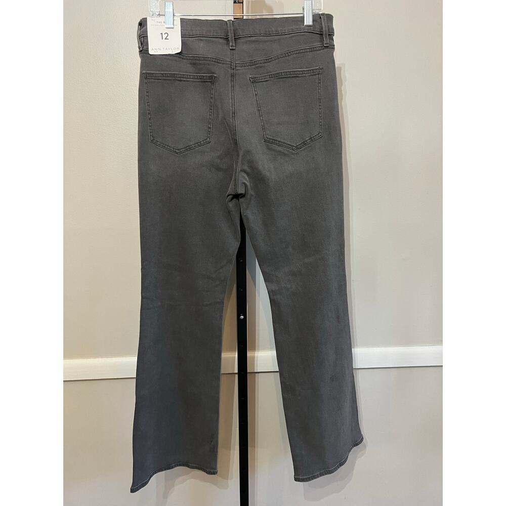 Ann Taylor The Boot Jeans Womens 10 Gray Mid Rise Bootcut Denim NWT - Picture 3 of 8